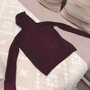 Lululemon Red Striped Workout Hoodie
